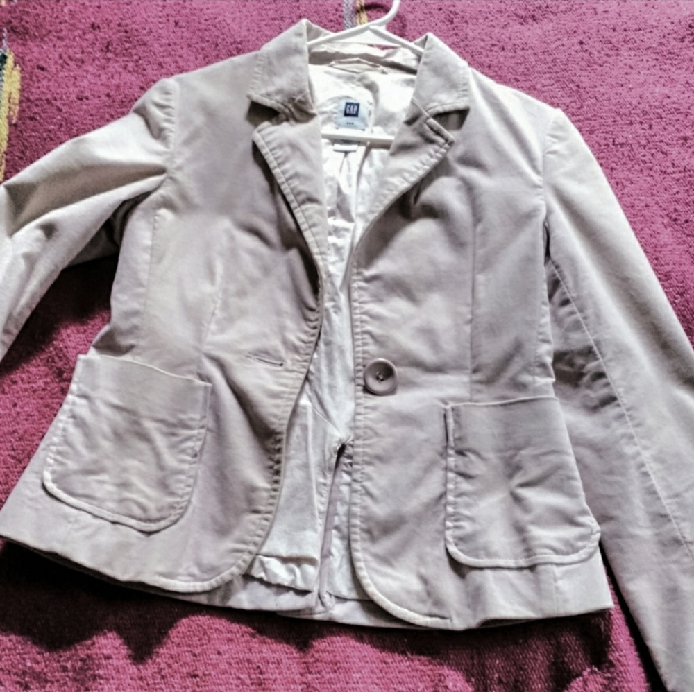 Gap Brushed corduroy waist jacket sz 2